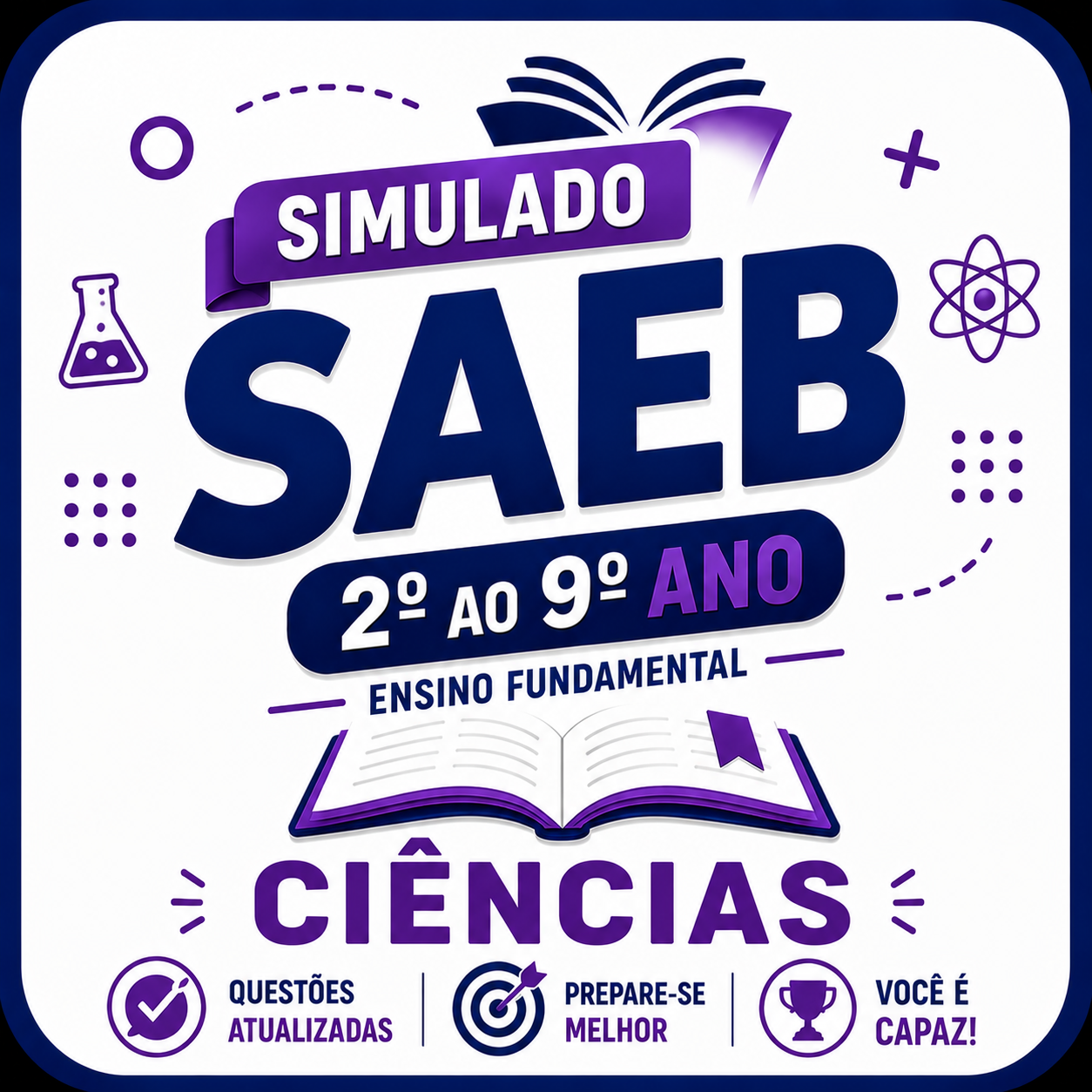 Simulado SAEB de Ciências, do 2º ao 9º ano